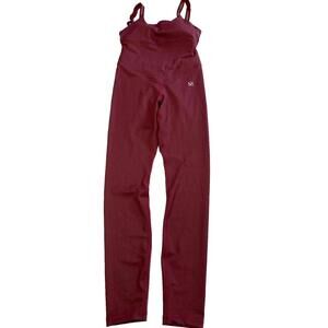 Womens TOPISSIMA Burgundy Activewear Jumpsuit Sz M